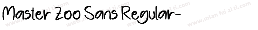 Master Zoo Sans Regular字体转换